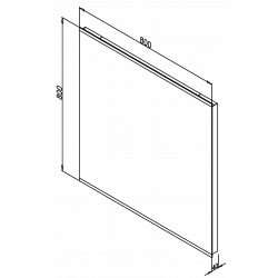 zrkadlo ELEMENT 13 do 800x800 LED